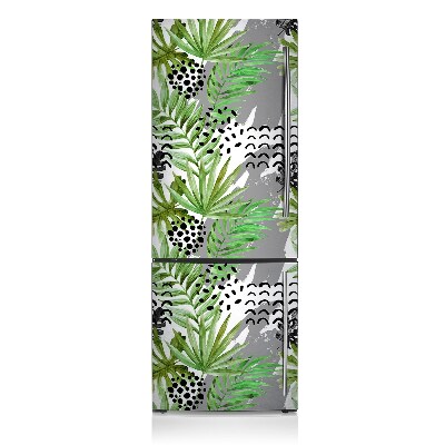 Funda magnética para refrigerador Hojas tropicales