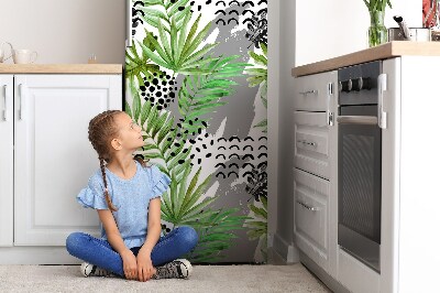 Funda magnética para refrigerador Hojas tropicales