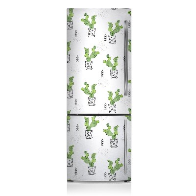 Funda magnética para refrigerador Cactus verdes