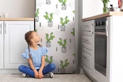 Funda magnética para refrigerador Cactus verdes