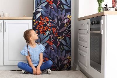 Funda magnética para refrigerador Flores gráficas