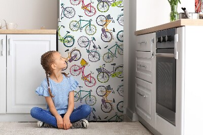 Funda magnética para refrigerador Ciudad de bicicleta