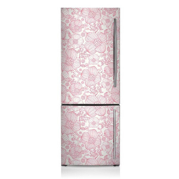 Funda magnética para refrigerador Línea de lágrimas de flores