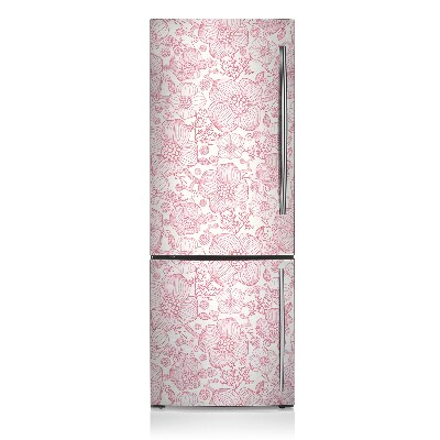 Funda magnética para refrigerador Línea de lágrimas de flores