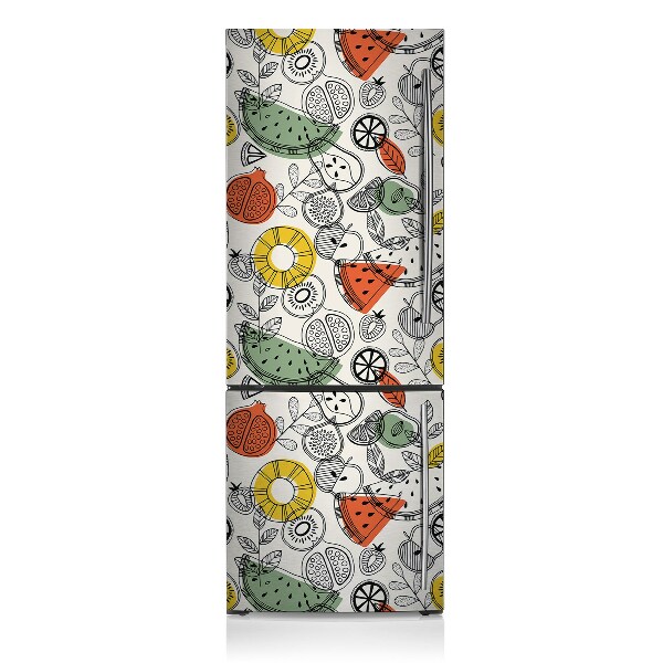 Imán decorativo para refrigerador Contornos de fruta