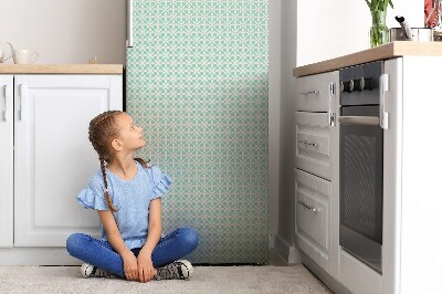 Funda magnética para refrigerador Blanco y azul