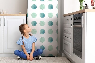 Imán decorativo para refrigerador Puntos de acuarela