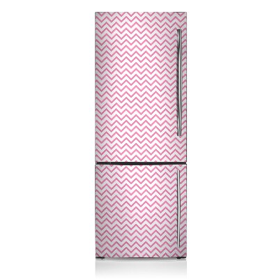 Funda magnética para refrigerador Zigzags rosados