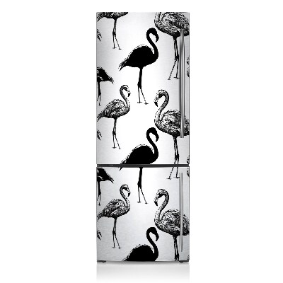 Funda magnética para refrigerador Flamencos retro