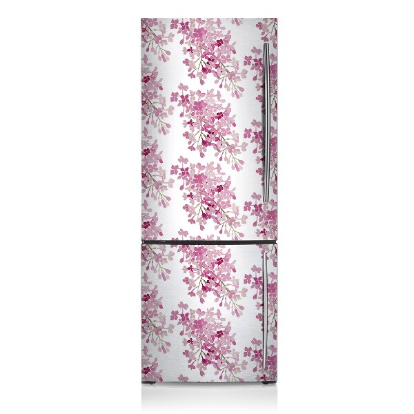 Funda magnética para refrigerador Flores rosadas