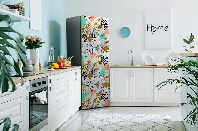 Imán decorativo para refrigerador Puntos y hojas