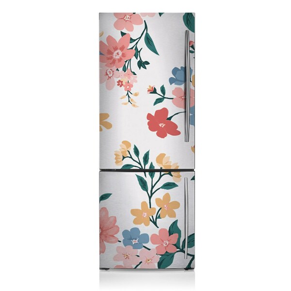 Funda magnética para refrigerador Flores coloridas