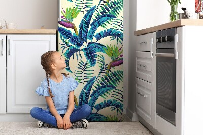 Imán decorativo para refrigerador Imagen tropical