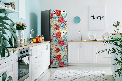 Imán decorativo para refrigerador Patrón floral