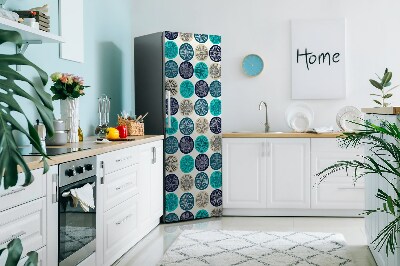 Imán decorativo para refrigerador Ruedas abstractas