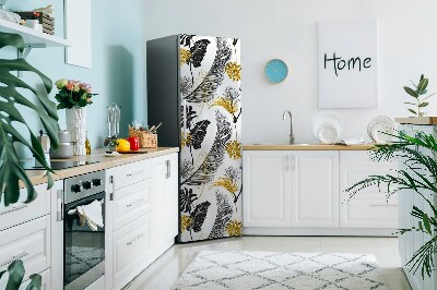 Funda magnética para refrigerador Tropical dorado