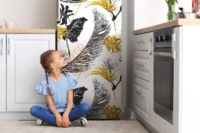 Funda magnética para refrigerador Tropical dorado