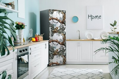 Imán decorativo para refrigerador Leopardos en la jungla