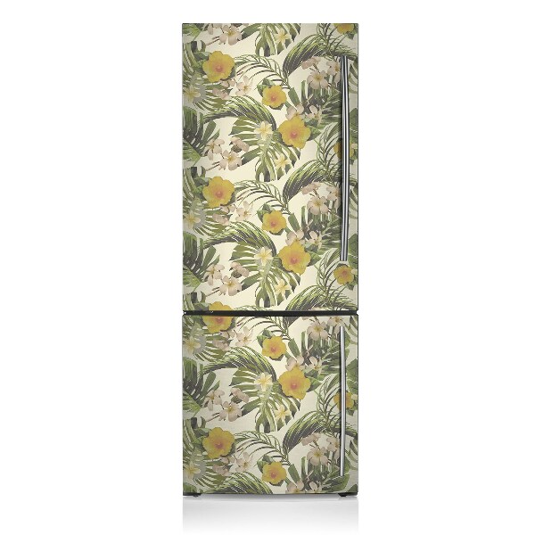 Funda magnética para refrigerador Flores tropicales