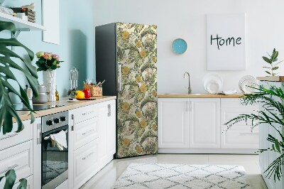 Funda magnética para refrigerador Flores tropicales