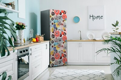 Imán decorativo para refrigerador Patrón floral