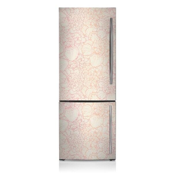 Imán decorativo para refrigerador Peonies pink