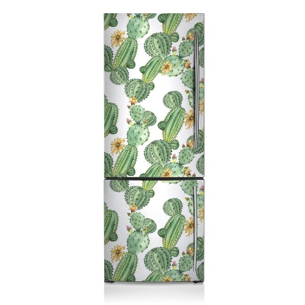 Funda magnética para refrigerador Cactus con flores