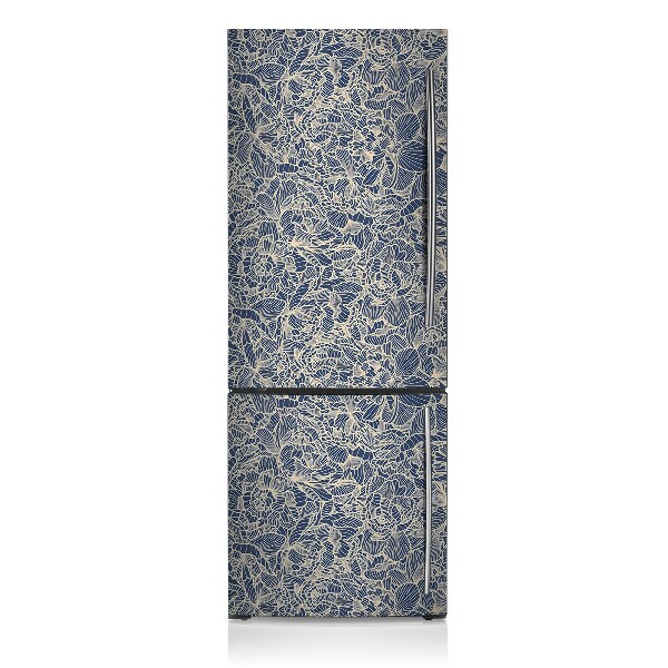 Funda magnética para refrigerador Flor azul