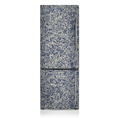 Funda magnética para refrigerador Flor azul