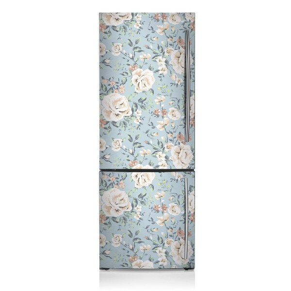 Funda magnética para refrigerador Flores antiguas