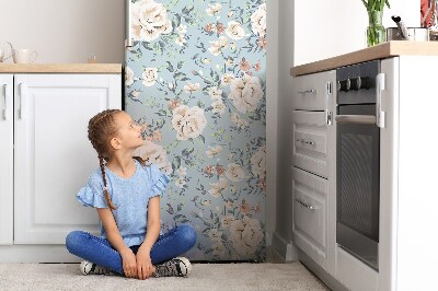 Funda magnética para refrigerador Flores antiguas