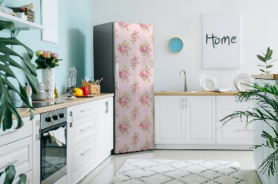 Imán decorativo para refrigerador Un ramo de flores rosas