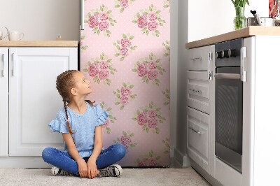 Imán decorativo para refrigerador Un ramo de flores rosas