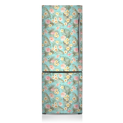 Funda magnética para refrigerador Flores pastel