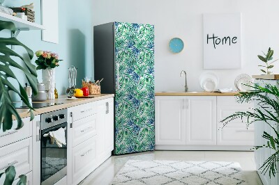 Funda magnética para refrigerador Hojas pintadas