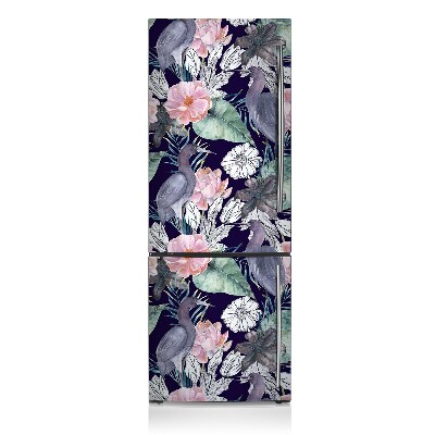 Funda magnética para refrigerador Pájaros en flores