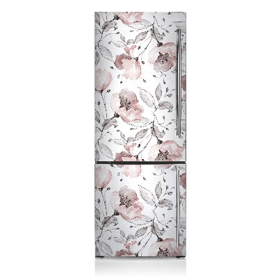 Funda magnética para refrigerador Amapolas pastel