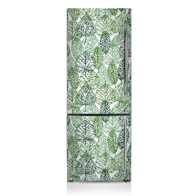 Funda magnética para refrigerador Hojas del bosque