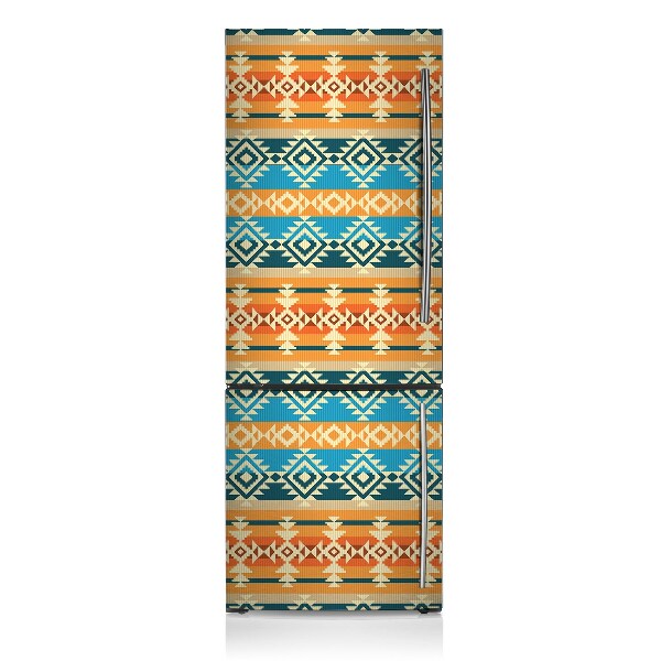 Imán decorativo para refrigerador Patrón de boho colorido