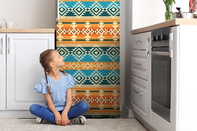 Imán decorativo para refrigerador Patrón de boho colorido