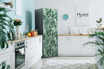 Funda magnética para refrigerador Hojas pintadas