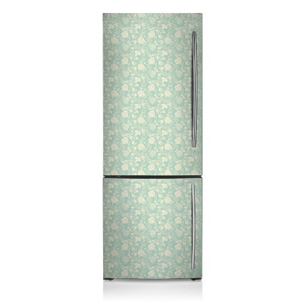 Imán decorativo para refrigerador Flores blancas