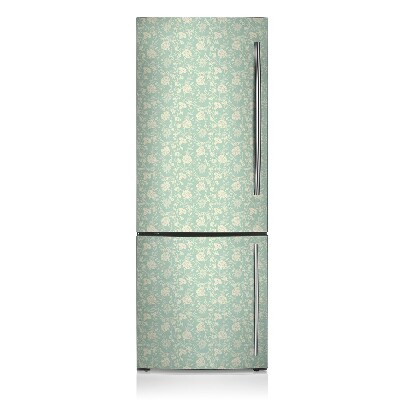 Imán decorativo para refrigerador Flores blancas