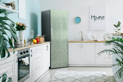 Imán decorativo para refrigerador Flores blancas