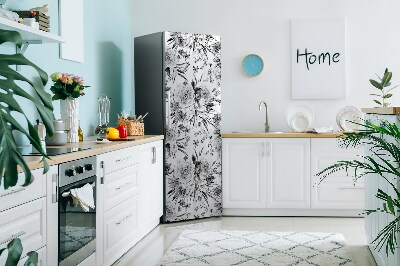 Imán decorativo para refrigerador Ramos de flores grises