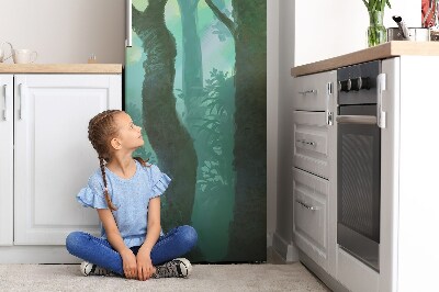 Cubierta magnética para refrigerador Bosque oscuro