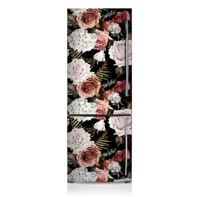 Funda magnética para refrigerador Flores barrocas