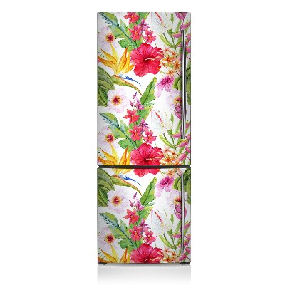 Funda magnética para refrigerador Hibisco exótico