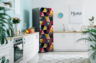 Imán decorativo para refrigerador Triángulos mosaicos