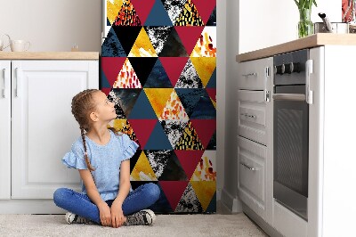 Imán decorativo para refrigerador Triángulos mosaicos